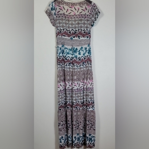 DEPT Floral Maxi Dress XS/S Boho Hippie Cottagecore Gypsy Festival Flowy Rayon - Picture 14 of 15